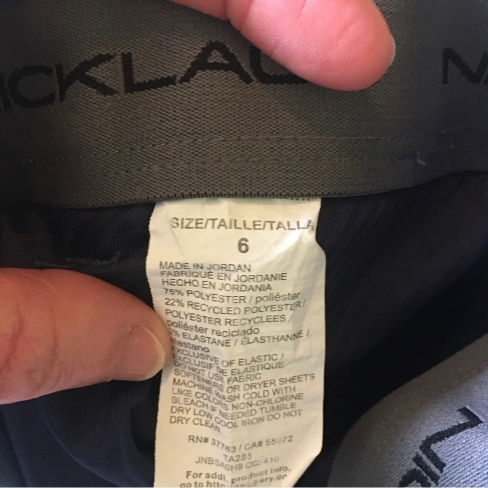 Jack Nicklaus Blue Golf Shorts and Gymboree Navy and White Patterned Kids Shirt